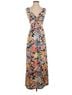 Derek Heart Floral Multi Color Blue Yellow Cocktail Dress Size S - photo 1