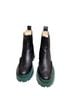 Coach 100% Leather Black Green Boots Size 6 1/2 - photo 1