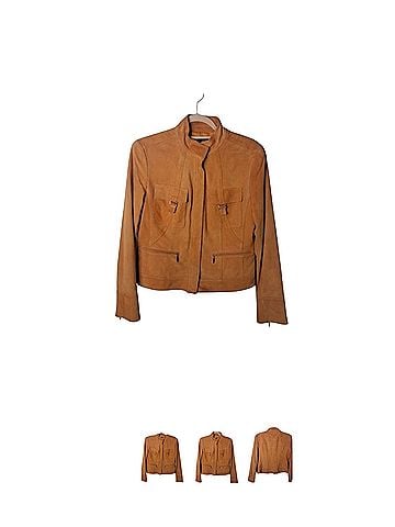 Lafayette 148 New York Leather Jacket (view 2)