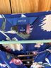 Apt. 9 100% Polyester Floral Blue Long Sleeve Blouse Size L - photo 3
