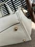 Coach 100% Calf Leather Ivory White Leather Satchel One size - photo 5