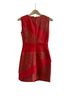 BCBGMAXAZRIA 100% Polyester 55% Viscose 26% Cotton 19% Nylon Red Tan Cocktail Dress Size 0 - photo 2