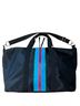 Cynthia Rowley 100% Nylon Stripes Black Duffels One size - photo 1