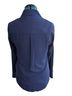 Express 100% Polyester Blue Green Ivory Long Sleeve Blouse Size M - photo 2