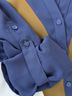 Express 100% Polyester Blue Green Ivory Long Sleeve Blouse Size M - photo 5
