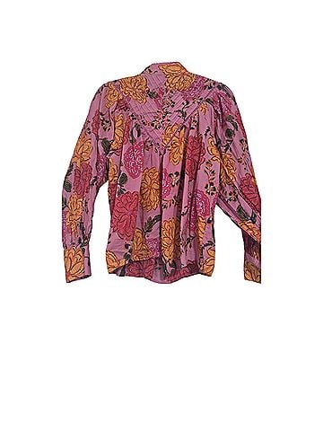 Olivaceous Floral Long Sleeve Blouse (view 2)