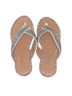 Forever 21 Taupe Rhinestone Crisscross Toe-Post Sandals Sandals - photo 2