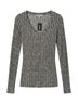 Express Gray Long Sleeve Blouse Size S - photo 1