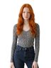 Express Gray Long Sleeve Blouse Size S - photo 2