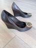 Tory Burch 100% Leather Brown Wedges Size 7 - photo 4