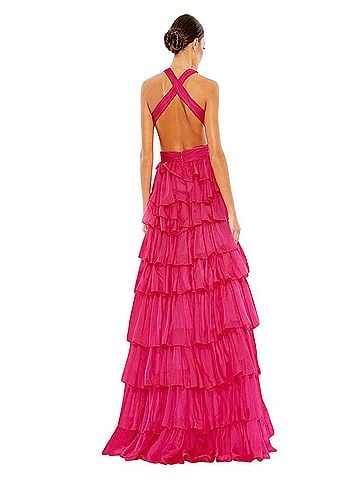 Mac Duggal 67988 Fuchsia Cocktail Dress (view 2)
