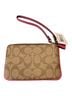Coach Print Tan Pink Wristlet One size - photo 2