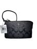 Coach 100% Coated Canvas Solid Black Leather Clutch One size - photo 1