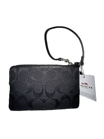 Coach 12cm Signature Corner Zip Wristlet Leather Clutch (view 2)