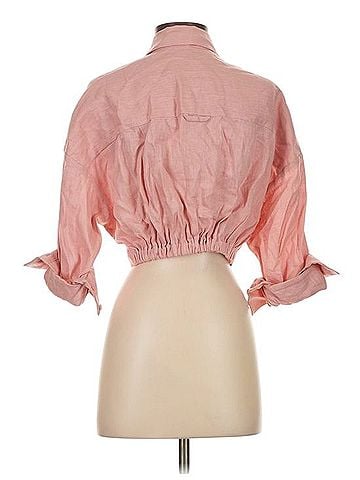 STAUD Lisa 3/4 Sleeve Button-Down Shirt (view 2)