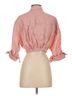 STAUD 100% Linen Pink 3/4 Sleeve Button-Down Shirt Size XS - photo 2