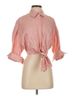 STAUD 100% Linen Pink 3/4 Sleeve Button-Down Shirt Size XS - photo 1