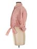 STAUD 100% Linen Pink 3/4 Sleeve Button-Down Shirt Size XS - photo 5