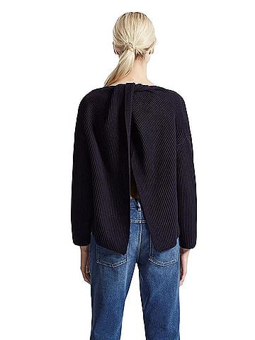 French Connection Twist Back Shaker Pullover Sweater (view 2)