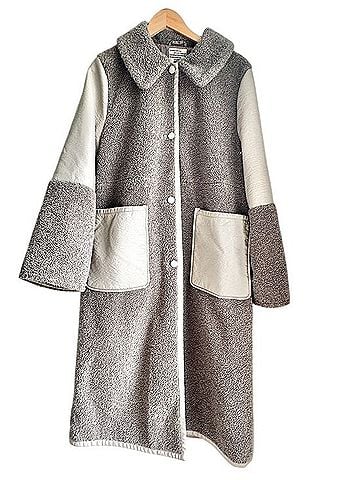 Baum Und Pferdgarten Dea Shearling Two Tone Overcoat Coat (view 1)