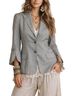 Carolina Herrera Gray Blazer Size 2 - photo 1