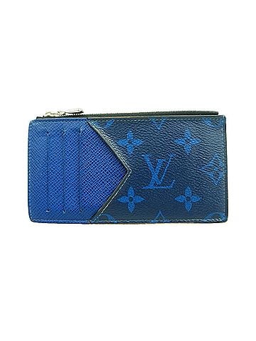 Louis Vuitton Louis Vuitton Wallet/Coin Case Taigarama Coin Card Holder M30270 Cobalt Men's P3393627 (view 1)