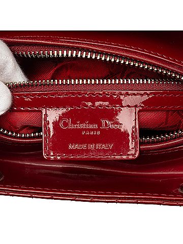 Dior Medium Patent Cannage Lady Dior (view 2)