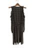 Michael Kors 100% Polyester Plaid Black White Cocktail Dress Size M - photo 2