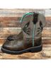 Justin Boots 100% Leather Brown Boots Size 8 1/2 - photo 5