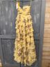 Wow Couture Floral Yellow Pink Cocktail Dress Size 0X - photo 5