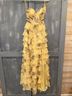 Wow Couture Floral Yellow Pink Cocktail Dress Size 0X - photo 4