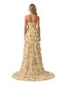 Wow Couture Floral Yellow Pink Cocktail Dress Size 0X - photo 2