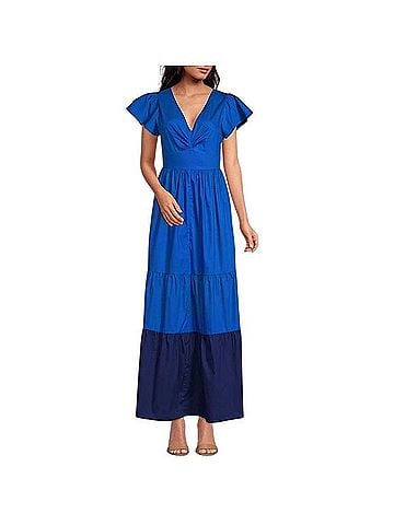 Kensie Two Tone Tiered Maxi Dress Casual Dress (view 1)