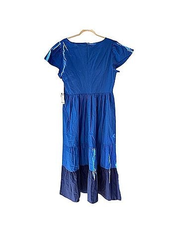 Kensie Two Tone Tiered Maxi Dress Casual Dress (view 2)