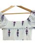 Oliphant 100% Cotton Floral White Purple Casual Dress Size M - photo 11