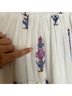 Oliphant 100% Cotton Floral White Purple Casual Dress Size M - photo 9