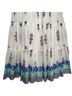 Oliphant 100% Cotton Floral White Purple Casual Dress Size M - photo 5