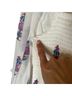 Oliphant 100% Cotton Floral White Purple Casual Dress Size M - photo 8