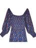Oliphant 100% Cotton Floral Blue Casual Dress Size M - photo 4
