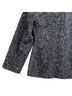Jil Sander Houndstooth Black Gray Coat Size 6 - photo 12