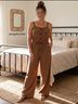 Blush Brown Tan Jumpsuit Size M - photo 3