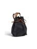 Madewell 100% Cotton 100% Leather Solid Black Brown Backpack One size - photo 5