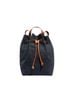 Madewell 100% Cotton 100% Leather Solid Black Brown Backpack One size - photo 1
