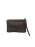 Coach 100% Leather Solid Brown Leather Wristlet One size - photo 1