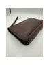 Coach 100% Leather Solid Brown Leather Wristlet One size - photo 8