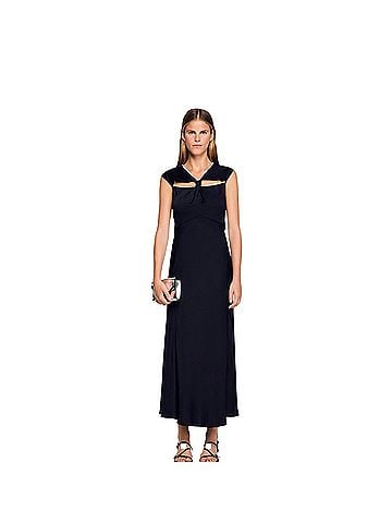 Sandro Twist-Front Maxi Dress with Keyhole Casual Dress (view 1)