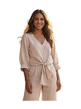 Karen Kane 3/4 Sleeve Blouse (view 2)