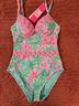 Lilly Pulitzer Floral Pink Blue One Piece Swimsuit Size 2 - photo 3