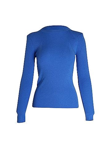 Sandro Sandro Paris Knit Sweater in Blue Acrylic (view 1)