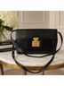 Bally 100% Calf Leather Solid Black Leather Shoulder Bag One size - photo 4